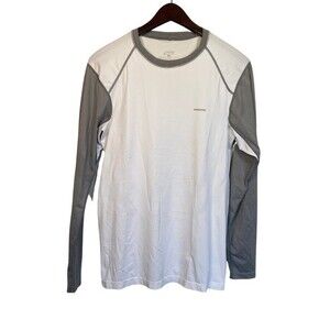 Patagonia Shirt Men L Capilene Stay Cool Fitted Stretch Long Sleeve Top Active